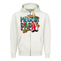 Oatmeal Heather mexican papa Zipper Hoodie - CTS Tumbler Store