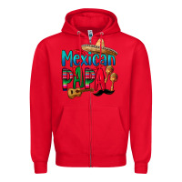 Red mexican papa Zipper Hoodie - CTS Tumbler Store