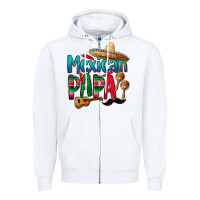 White mexican papa Zipper Hoodie - CTS Tumbler Store