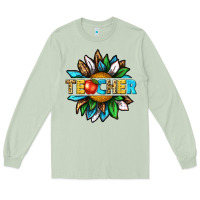 Matcha teacher sunflower tbw Long Sleeve Tee - texasbilliewilder