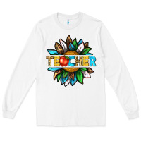 White teacher sunflower tbw Long Sleeve Tee - texasbilliewilder