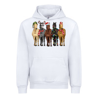 White horses with christmas Urban Hoodie - MaliasSmallBusiness