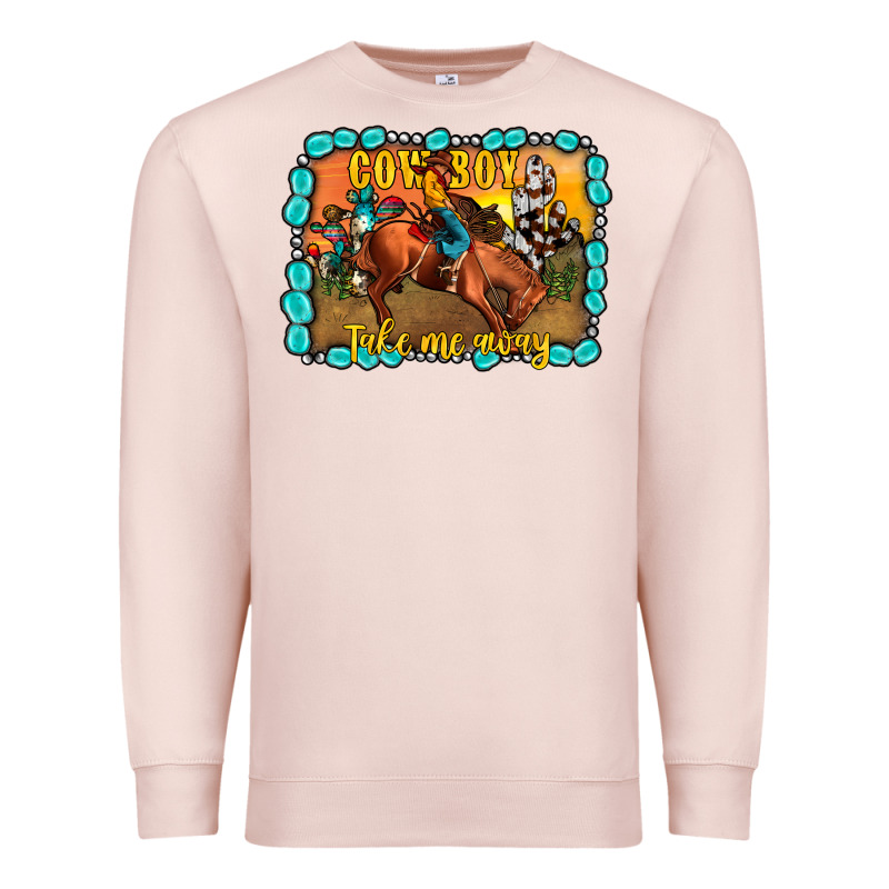 Cowboy Take Me Away Premium Sweatshirt by JahusDesignShop | Teevron