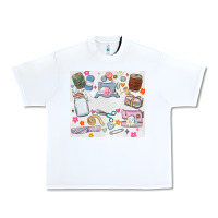 White sewing Urban Heavy Tee - MaliasSmallBusiness