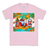 Bubblegum Pink puerto rico coffee cups Classic Tee - Zillion Design Studio