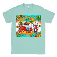 Seafoam puerto rico coffee cups Classic Tee - Zillion Design Studio