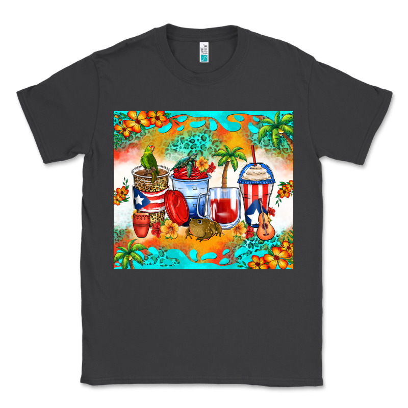 Puerto Rico Coffee Cups Classic Tee by Zillion Design Studio | Teevron