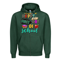 Sports Green happy first day of school Zipper Hoodie - Zillion Design Studio