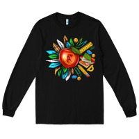 Black teacher sunflower Long Sleeve Tee - texasbilliewilder