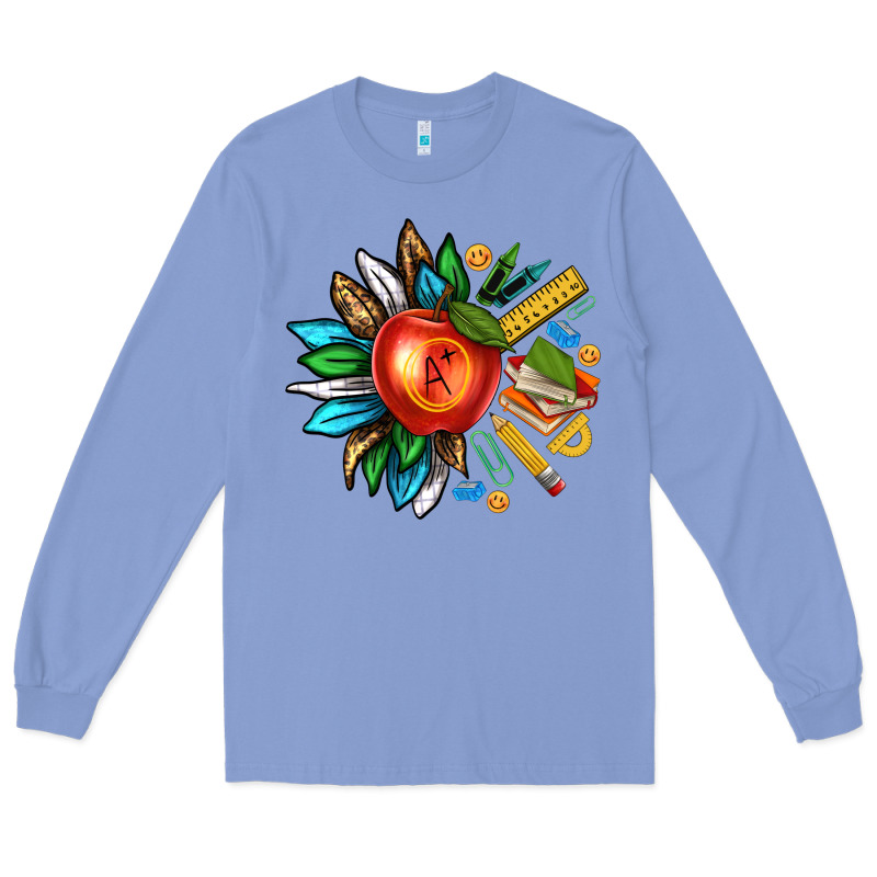 Teacher Sunflower Long Sleeve Tee by texasbilliewilder | Teevron