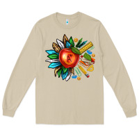 Mushroom teacher sunflower Long Sleeve Tee - texasbilliewilder