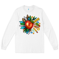 White teacher sunflower Long Sleeve Tee - texasbilliewilder