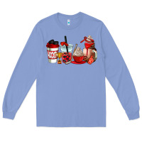 Colony Blue hockey coffee cups Long Sleeve Tee - AdoDesignShop