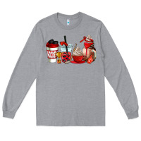 Heather Grey hockey coffee cups Long Sleeve Tee - AdoDesignShop