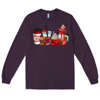 Plum hockey coffee cups Long Sleeve Tee - AdoDesignShop