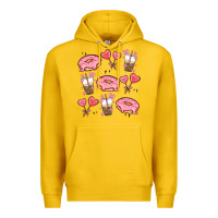 Lemon valentines day doodles Premium Hoodie - MaliasSmallBusiness