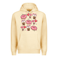Pina Colada valentines day doodles Premium Hoodie - MaliasSmallBusiness