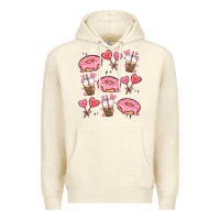 Sandshell valentines day doodles Premium Hoodie - MaliasSmallBusiness