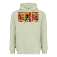 Matcha leopard cross butterfly sunflower Heavyweight Hoodie - JahusDesignShop