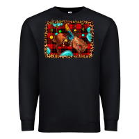 Black Christmas rodeo cowboy Premium Sweatshirt - JahusDesignShop