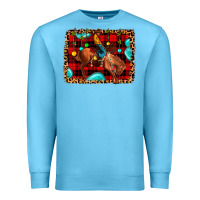 Ocean Blue Christmas rodeo cowboy Premium Sweatshirt - JahusDesignShop