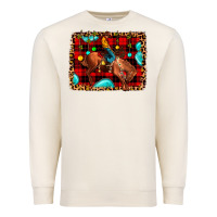 Sandshell Christmas rodeo cowboy Premium Sweatshirt - JahusDesignShop
