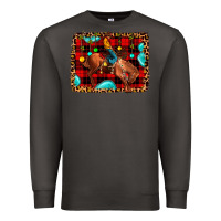 Smoke Christmas rodeo cowboy Premium Sweatshirt - JahusDesignShop