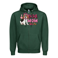 Sports Green dog mom Zipper Hoodie - Zillion Design Studio