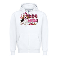White dog mom Zipper Hoodie - Zillion Design Studio