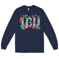 Navy icu intensive care unit Long Sleeve Tee - Zillion Design Studio
