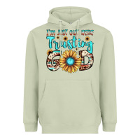 Matcha i'm just out here trusting god Heavyweight Hoodie - JahusDesignShop