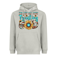 Moon Dust i'm just out here trusting god Heavyweight Hoodie - JahusDesignShop