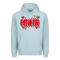 Blue Mist valentine mama Premium Hoodie - MaliasSmallBusiness