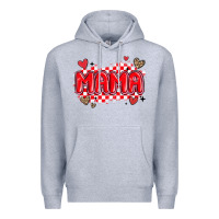 Heather Grey valentine mama Premium Hoodie - MaliasSmallBusiness