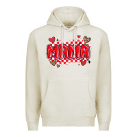 Oatmeal Heather valentine mama Premium Hoodie - MaliasSmallBusiness