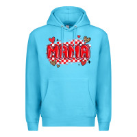 Ocean Blue valentine mama Premium Hoodie - MaliasSmallBusiness