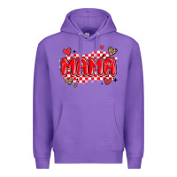 Purple valentine mama Premium Hoodie - MaliasSmallBusiness