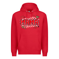 Red valentine mama Premium Hoodie - MaliasSmallBusiness