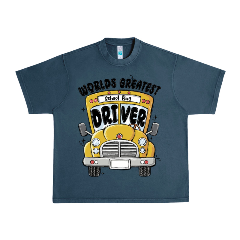 Worlds Greatest School Bus Driver Urban Heavy Tee by MaliasSmallBusiness | Teevron