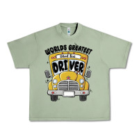 Oil Green worlds greatest school bus driver Urban Heavy Tee - MaliasSmallBusiness