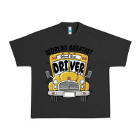 Pigment Black worlds greatest school bus driver Urban Heavy Tee - MaliasSmallBusiness