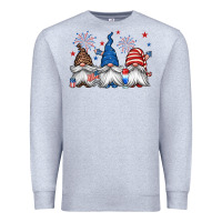 Heather Grey 4th of july gnomes Premium Sweatshirt - Jasminsmagicworld