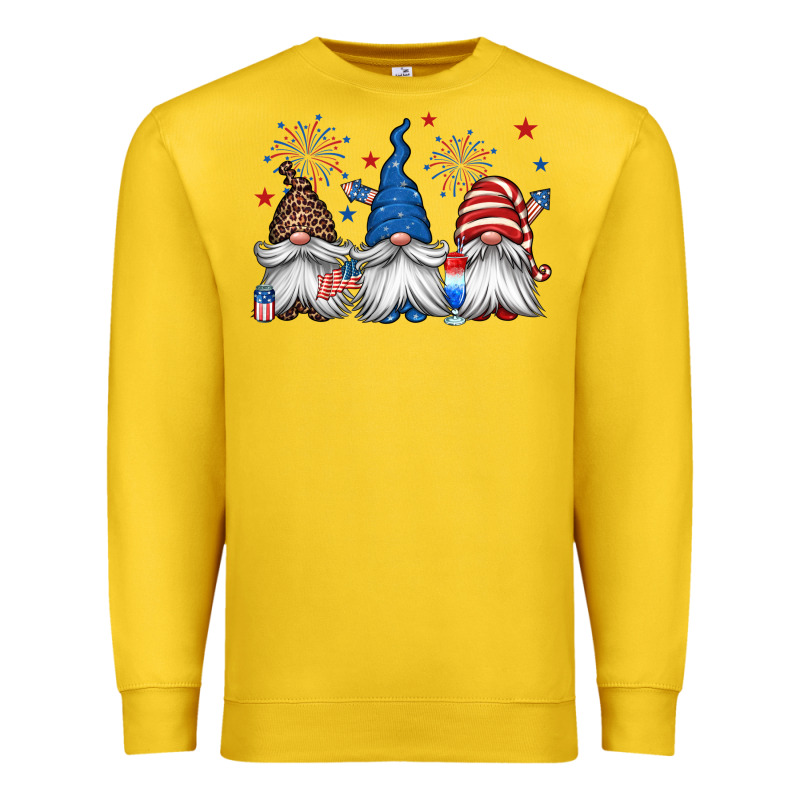 4th Of July Gnomes Premium Sweatshirt by Jasminsmagicworld | Teevron