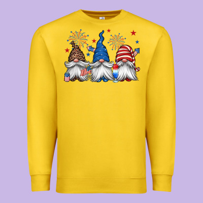 4th Of July Gnomes Premium Sweatshirt Designed By Jasminsmagicworld