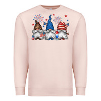 Pale Pink 4th of july gnomes Premium Sweatshirt - Jasminsmagicworld