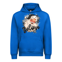 Cobalt believe buffalo plaid white christmas santa claus Urban Hoodie - MaliasSmallBusiness
