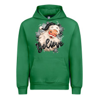 Emerald believe buffalo plaid white christmas santa claus Urban Hoodie - MaliasSmallBusiness