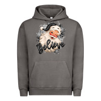 Pigment Tornado believe buffalo plaid white christmas santa claus Urban Hoodie - MaliasSmallBusiness