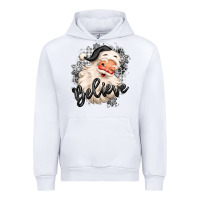 White believe buffalo plaid white christmas santa claus Urban Hoodie - MaliasSmallBusiness