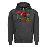 Charcoal Heather mexican mom Zipper Hoodie - CTS Tumbler Store